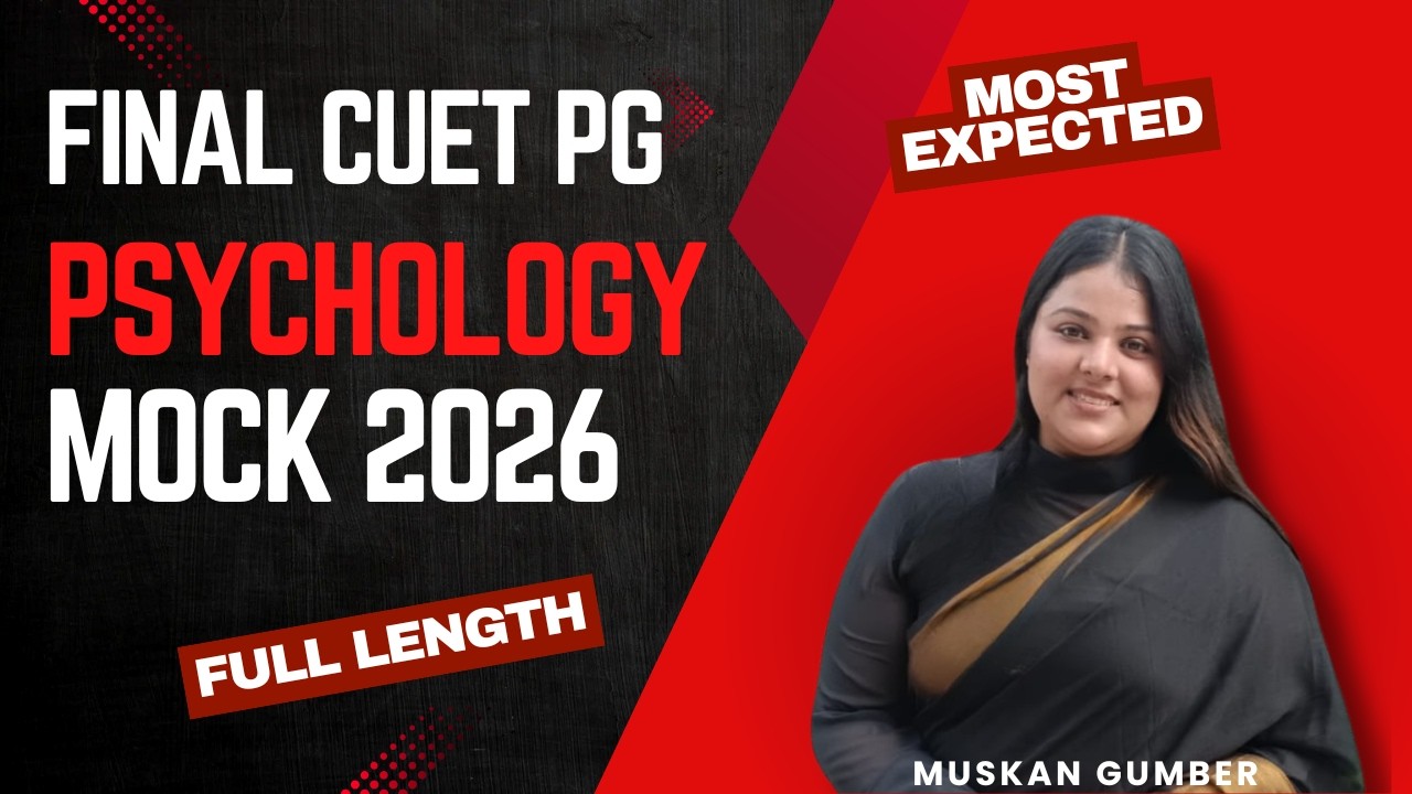 CUET PG Psychology 2026 Full length mock