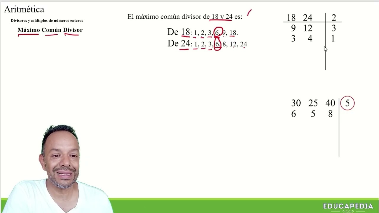 Máximo Común Divisor| Aritmética para Secundaria
