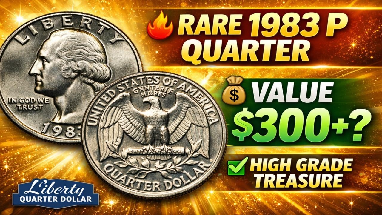 1983 P Washington Quarter Dollar Coin Worth $300+? Rare Liberty Quarter You Must Check Today!