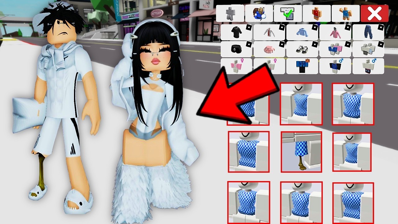 DUAS NOVAS SKINS BRANCAS LIBERADAS POR CÓDIGOS SECRETOS NO BROOKHAVEN!