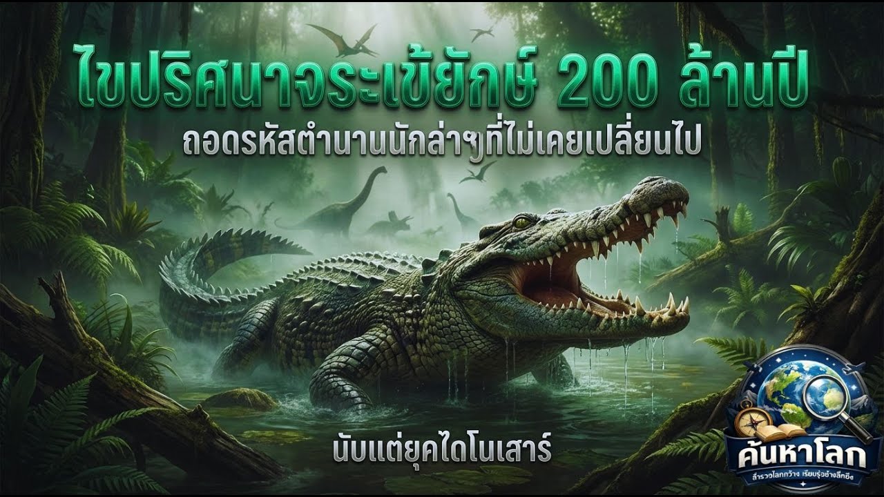 ไขปริศนาจระเข้ยักษ์ 200 ล้านปี : ถอดรหัสตำนานนักล่าที่ไม่เคยเปลี่ยนไปนับแต่ยุคไดโนเสาร์ ค้นหาโลกEP.9