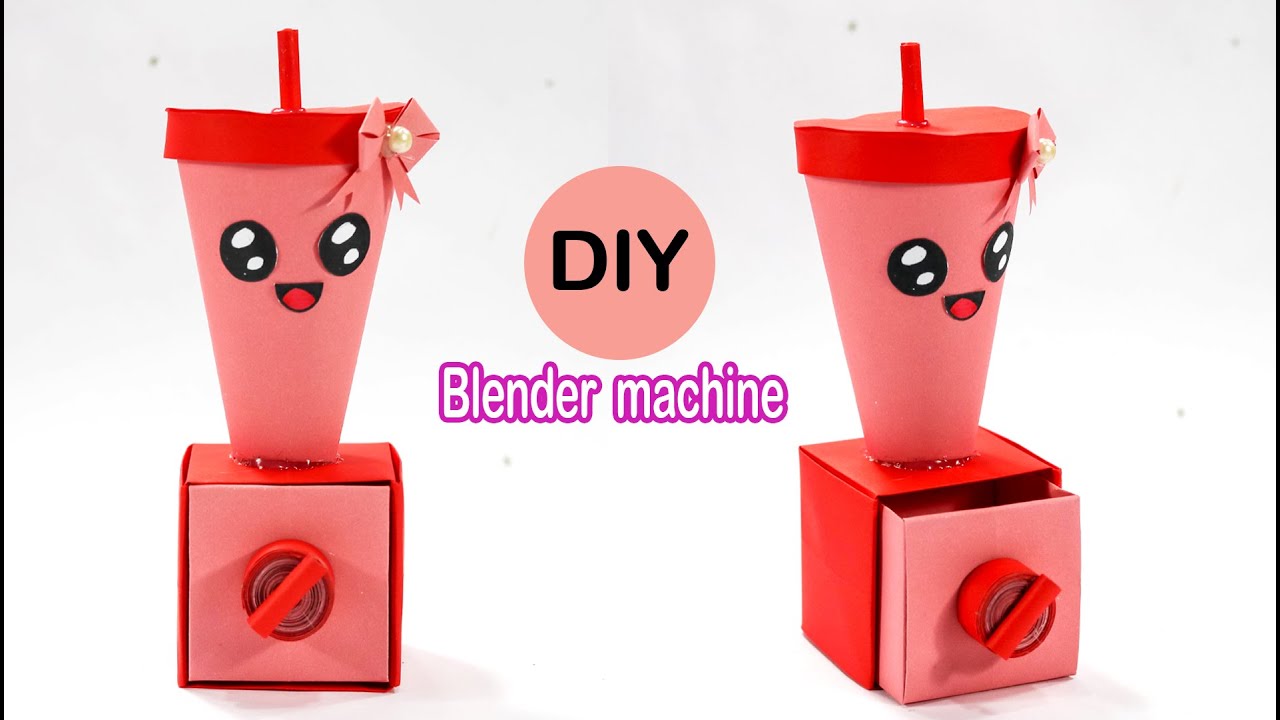 How To Make Origami Blender Machine /DIY Origami Paper Blender / Miniature Craft Idea / school craft