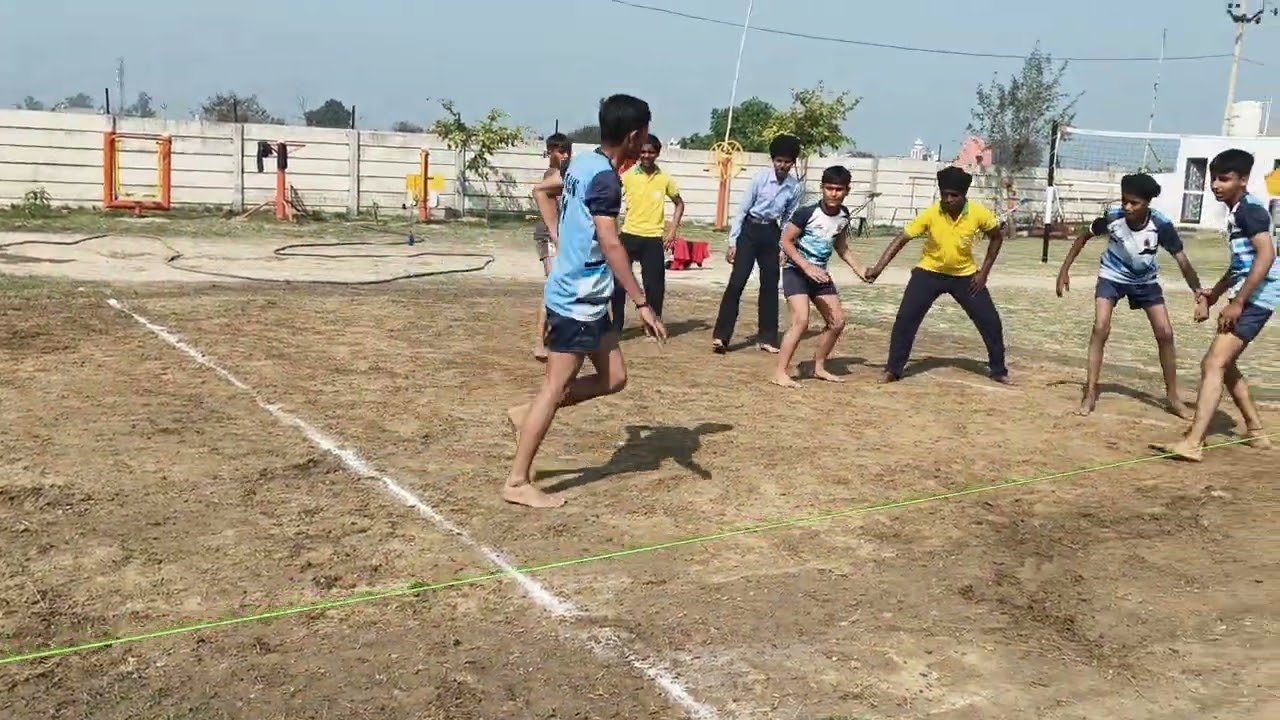 Very high voltage kabaddi match in sports meet at Guru teg Bahadur public school Kheri sharf ali 