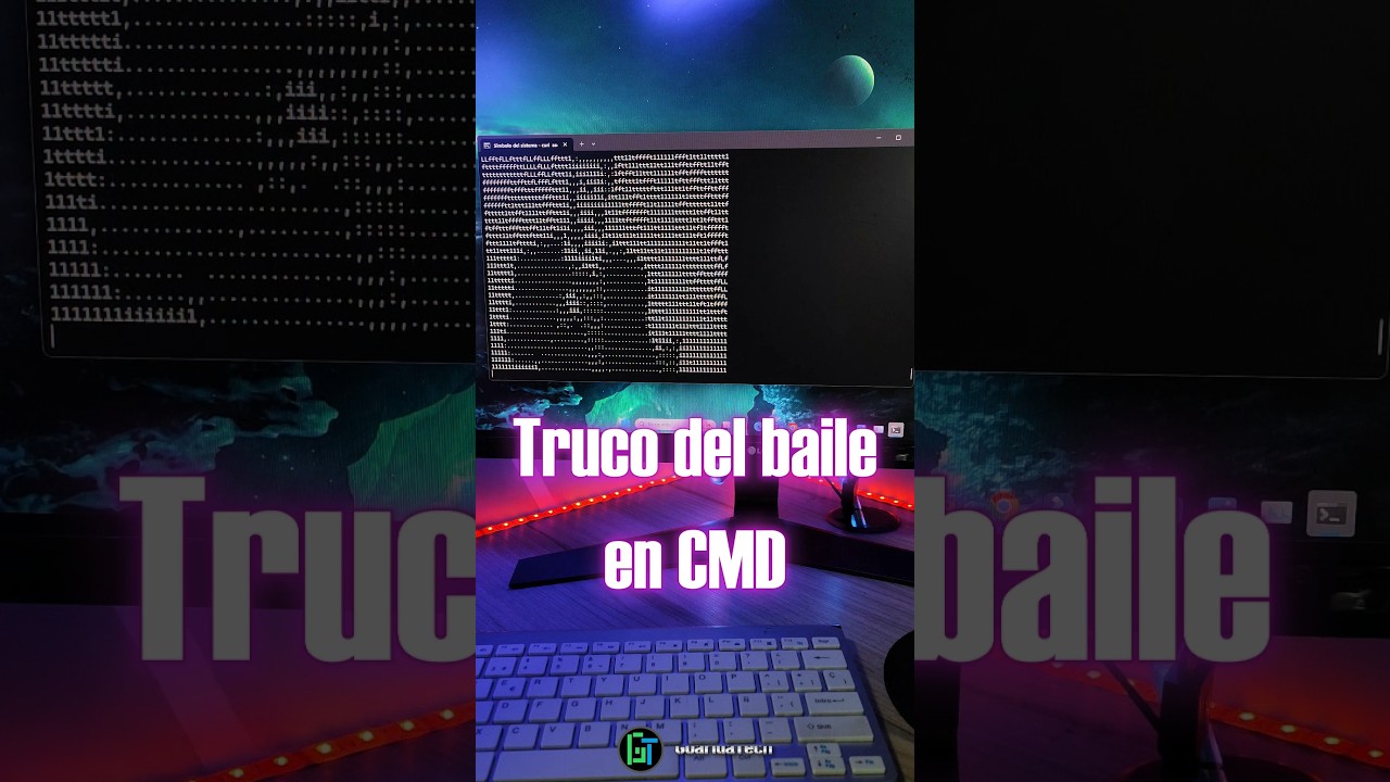 💻Truco Windows, Animaciones en CMD 😍 #ascii #cmd #trucoswindows #GuaridaTech #tecnologia