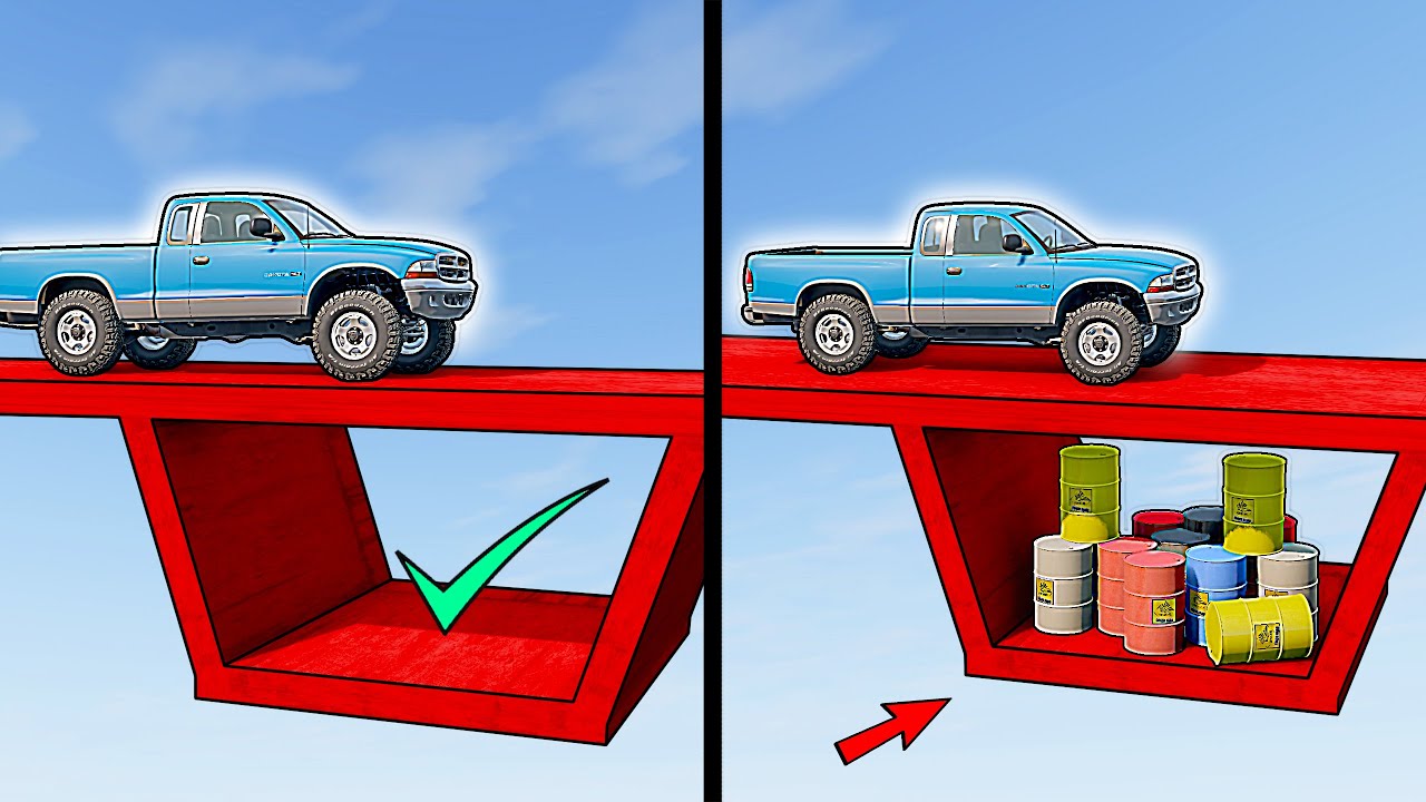 Lucky vs. Unlucky vehicles in BeamNG drive