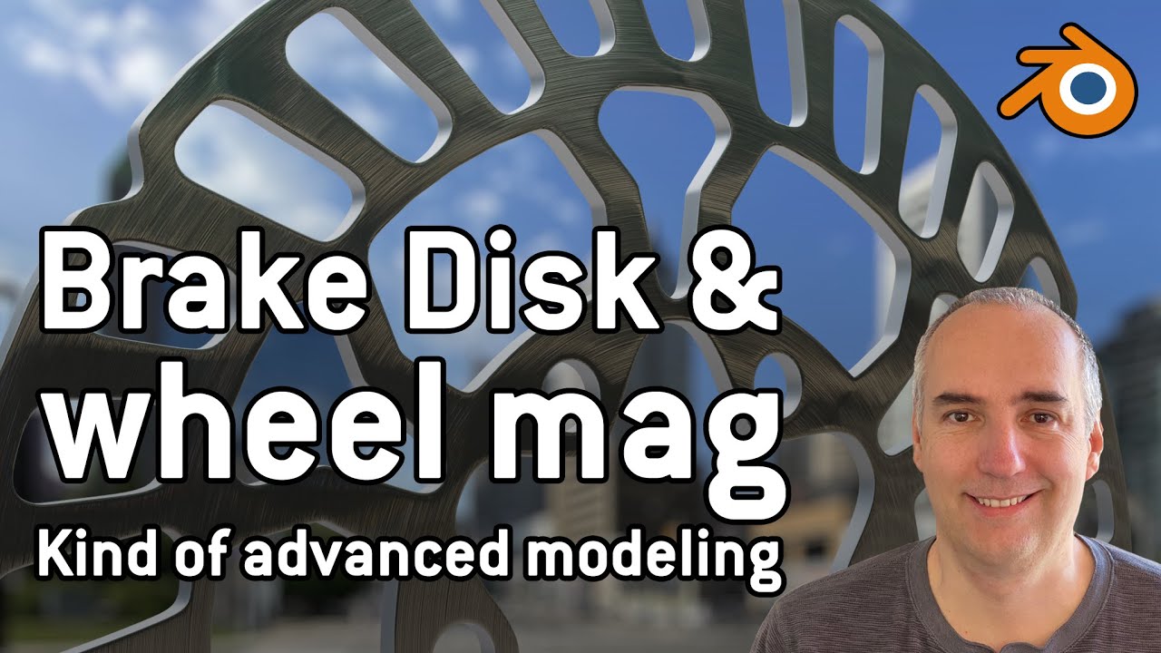 Disk brake and wheel mag in Blender. Kind of advanced modeling.