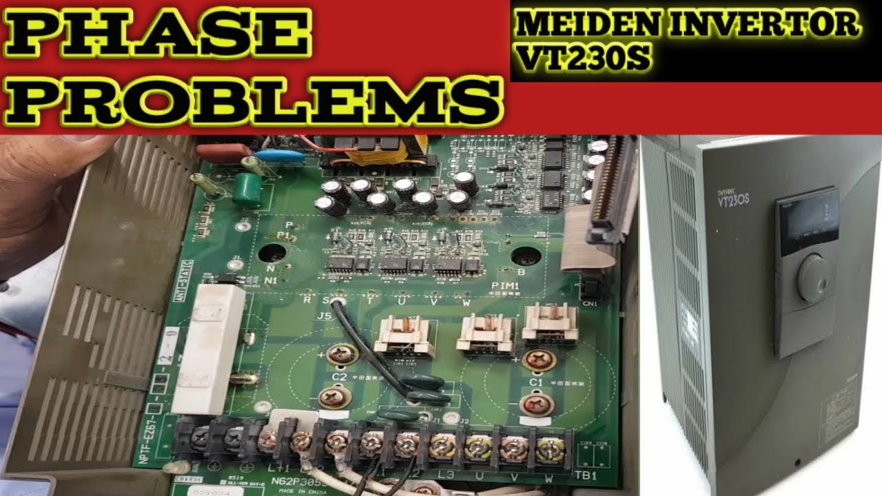 VFD DRIVE Repair|MEIDEN Inverter VT230s| inverter fault & solution| AC Drive Failure inverter phase