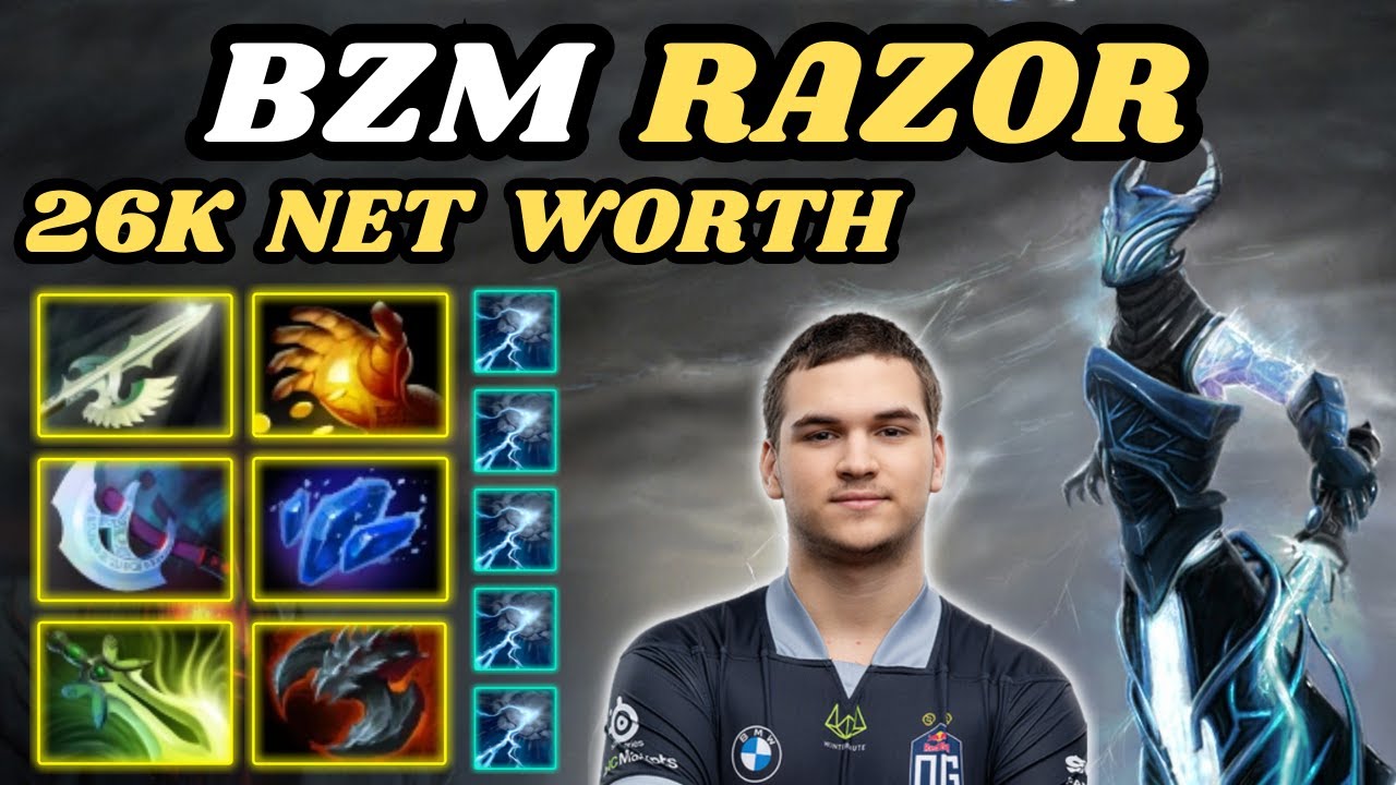 🔥 BZM Razor Hard Carry Highlights 🔥 1007 XPM By BZM 26K NET WORTH - Dota 2