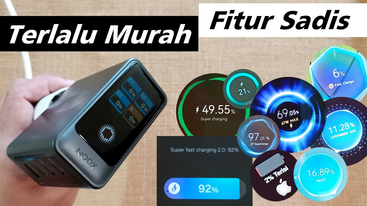 Tes GaN Charge Nodx Spark Prime 140w | TurboCharge | SuperVOOC | FlashCharge | Dart | SFC 2.0 | SCP