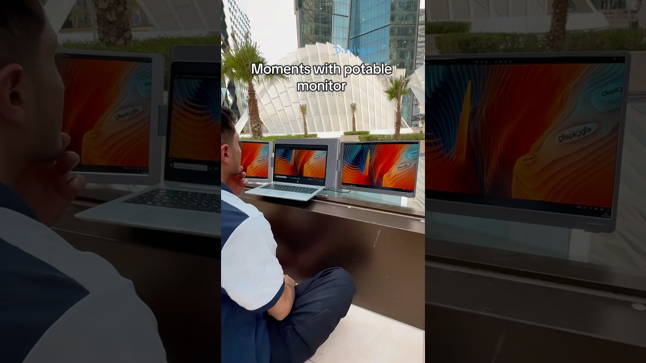 Life become easier after buying portable monitors #remotework