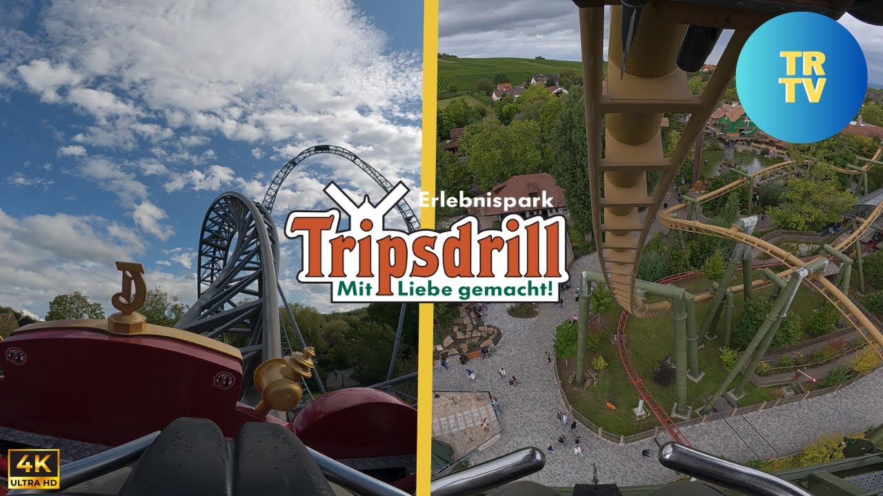 Tripsdrill all Rollercoasters Onride 2025 | 4K 60FPS POV | Thrill Ride TV