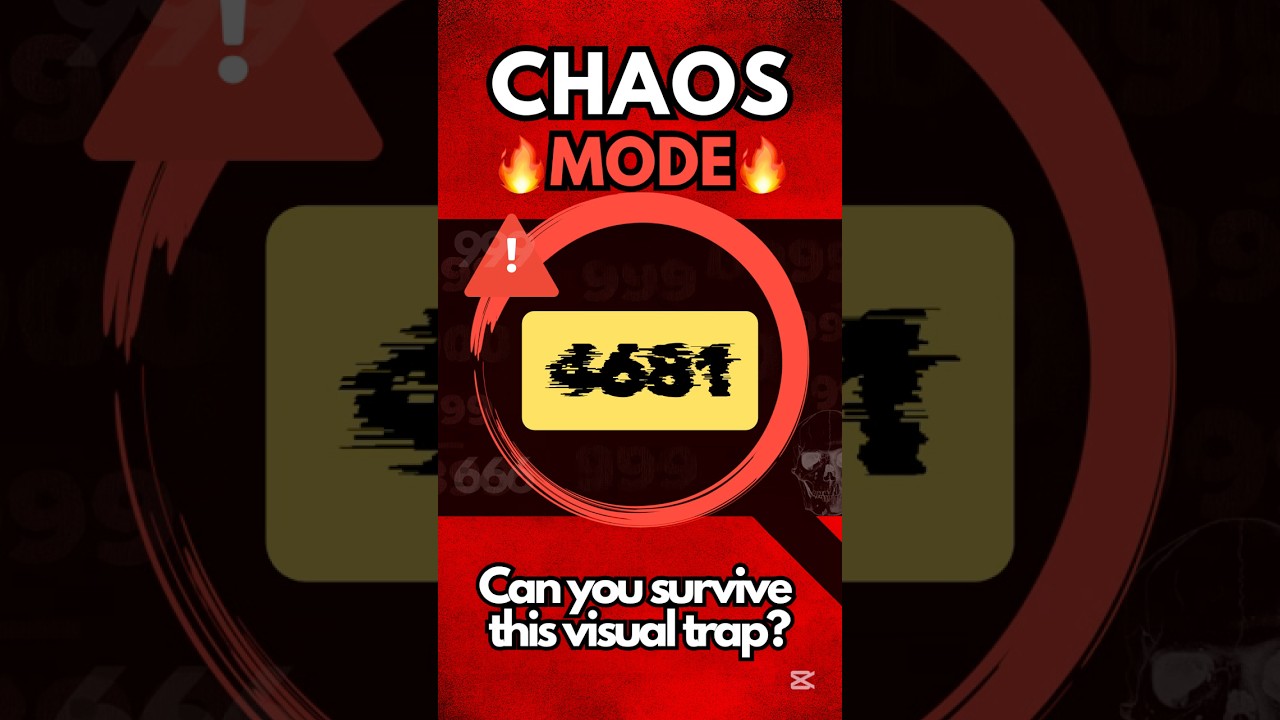 CHAOS Mode: Find 4️⃣6️⃣8️⃣1️⃣! 🔍 Ultimate Extreme Number Challenge #Shorts