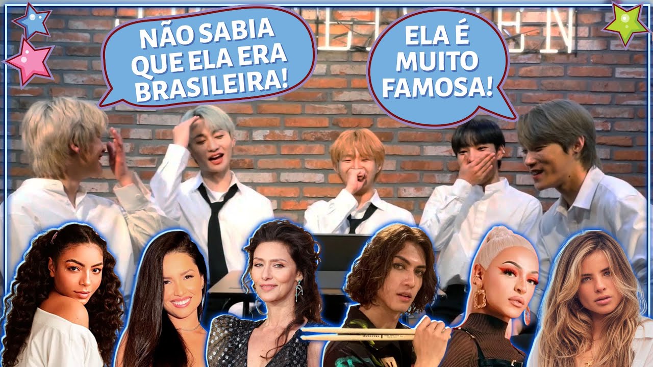 GRUPO DE KPOP REAGE A CELEBRIDADES BRASILEIRAS - É DO BRASIL OU NÃO É? (COM F.ABLE)
