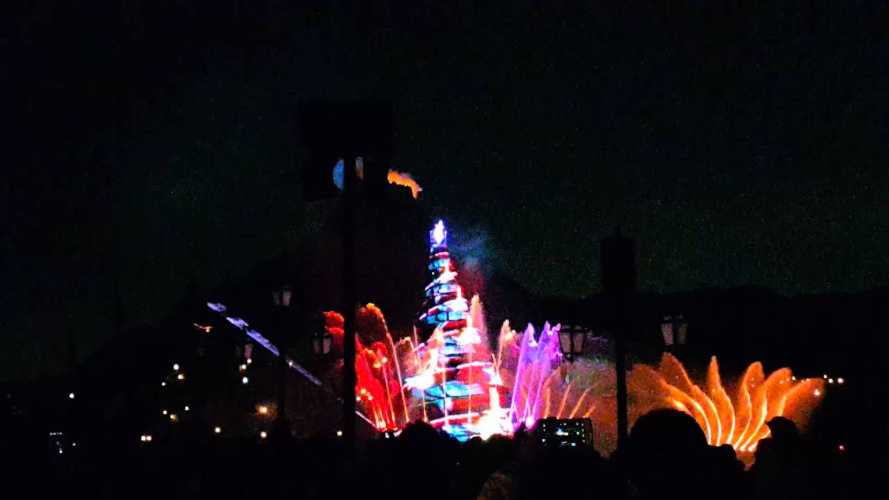 Disneysea show at night