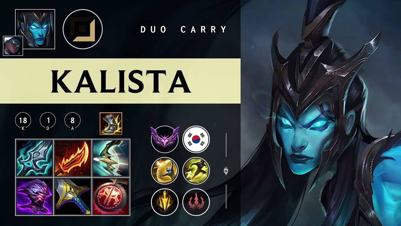 Kalista ADC vs Caitlyn - KR Master Patch 26.06