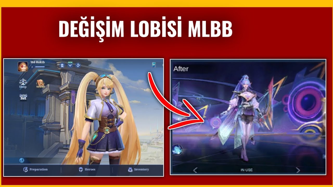 Как сменить персонажа в лобби в Mobile Legends | Изменить лобби в Mobile Legends