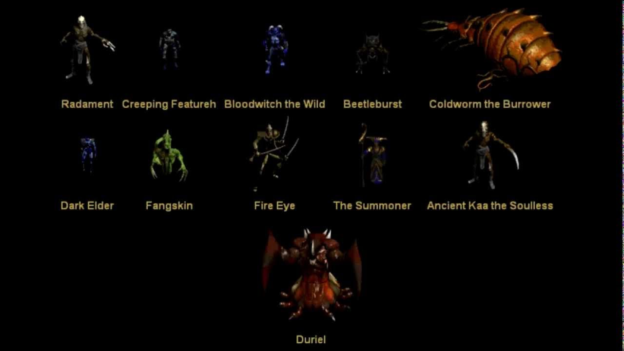 Diablo 2 - Unique Monsters / Bosses