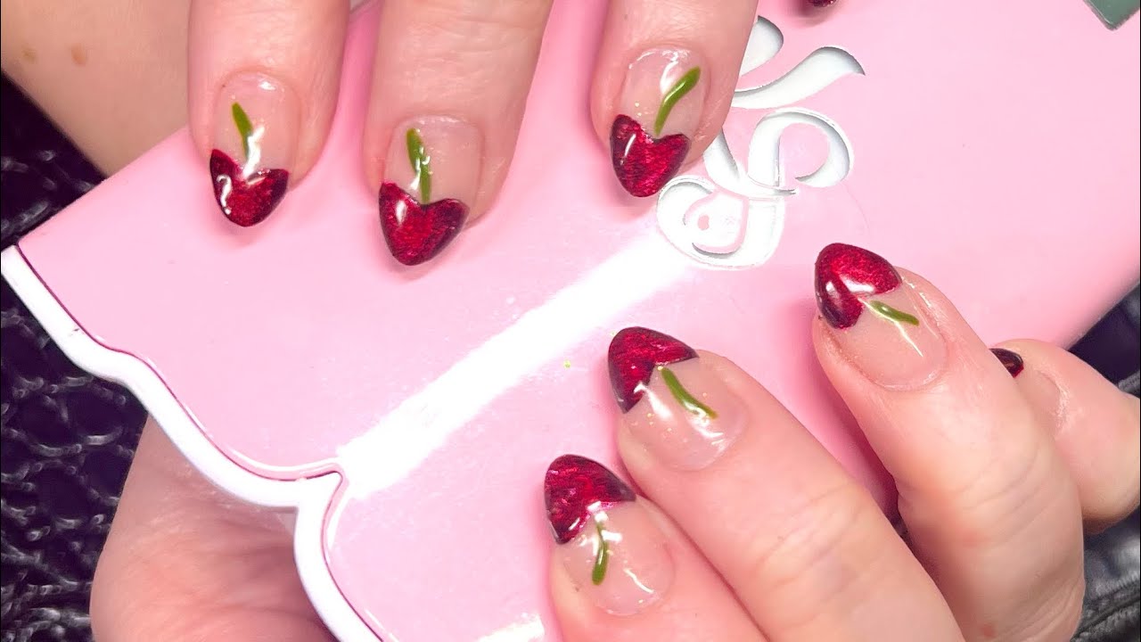 Tosha Rae Nailed is live!  2 Week Fill and Cherry Valentines Nails!