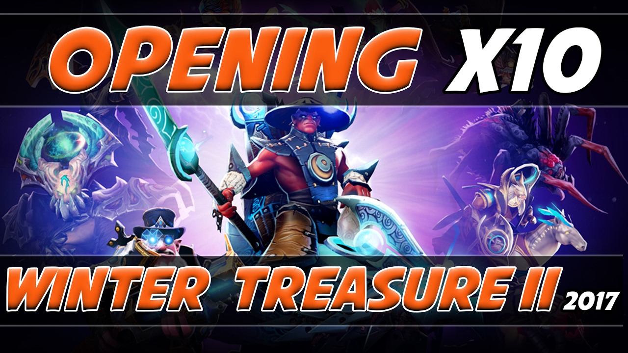 Dota 2 Winter Treasure II Opening X10  2017