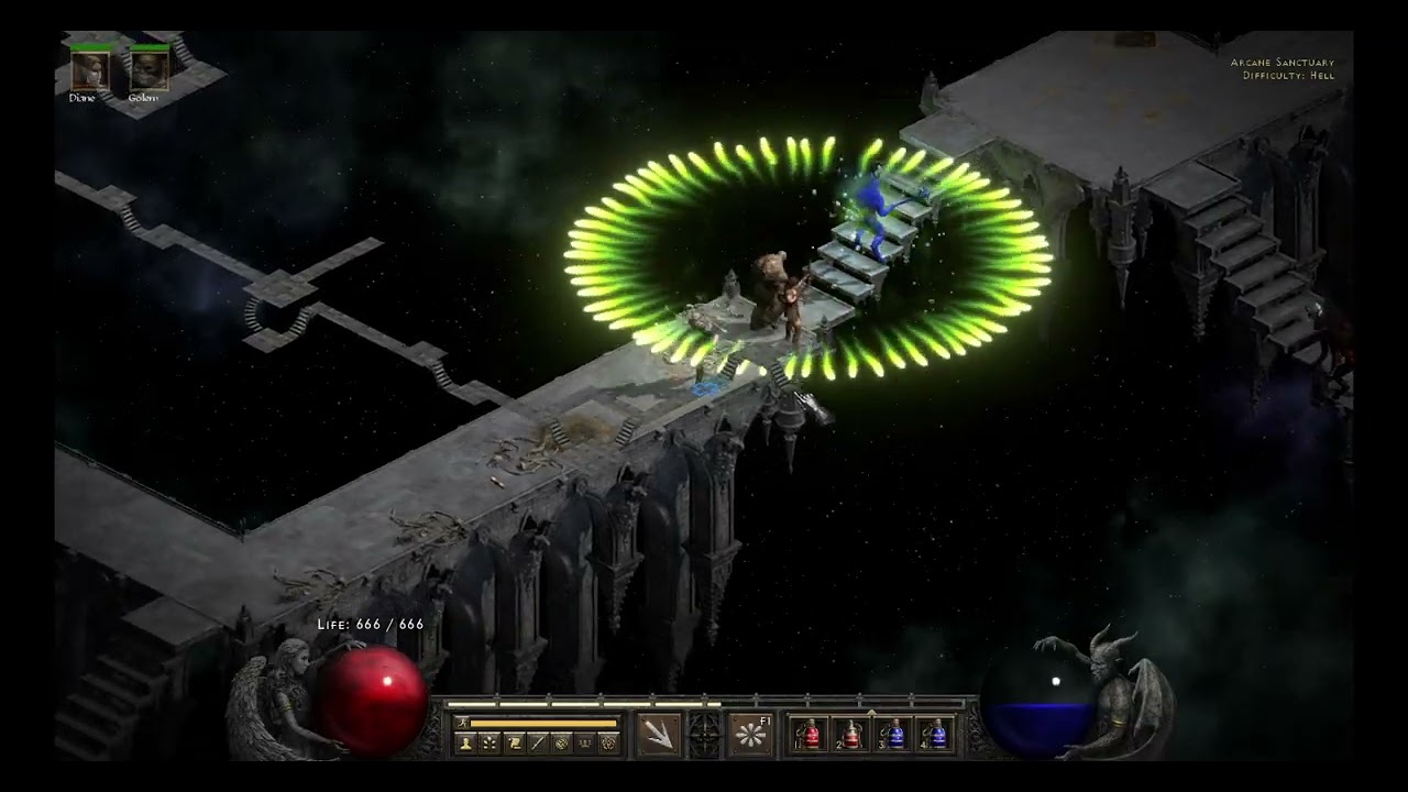 bone and poison necro hell arcane sanctuary