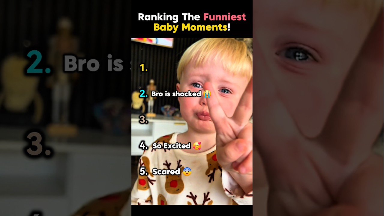 Ranking The Funniest Baby Moments!🤣 #shorts #funny #coolvideo #ranking #baby #viral #cute