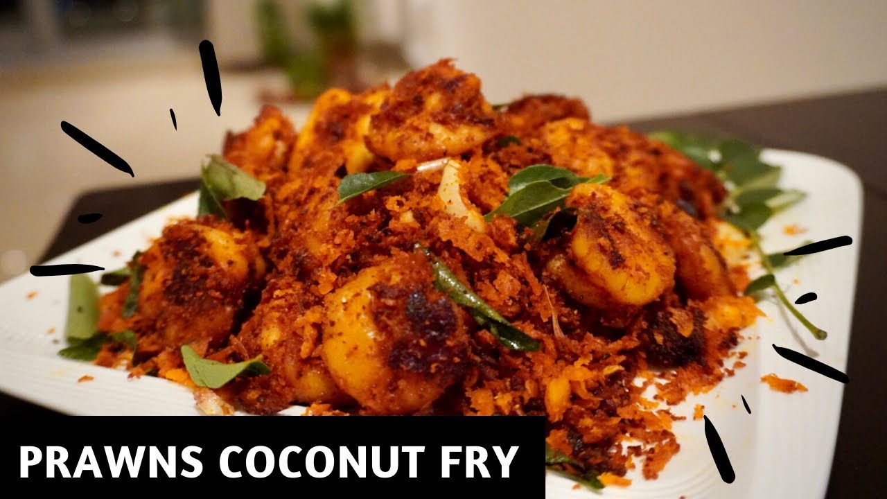 Prawns Coconut Fry | Crispy Chemeen Special | Spicy Recipe | Kerala Special |