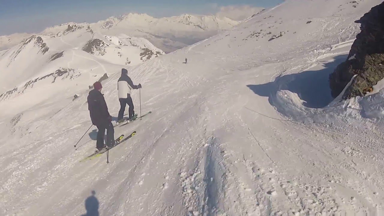 La Plagne. Piste noire de Bellecôte. 13/03/2016