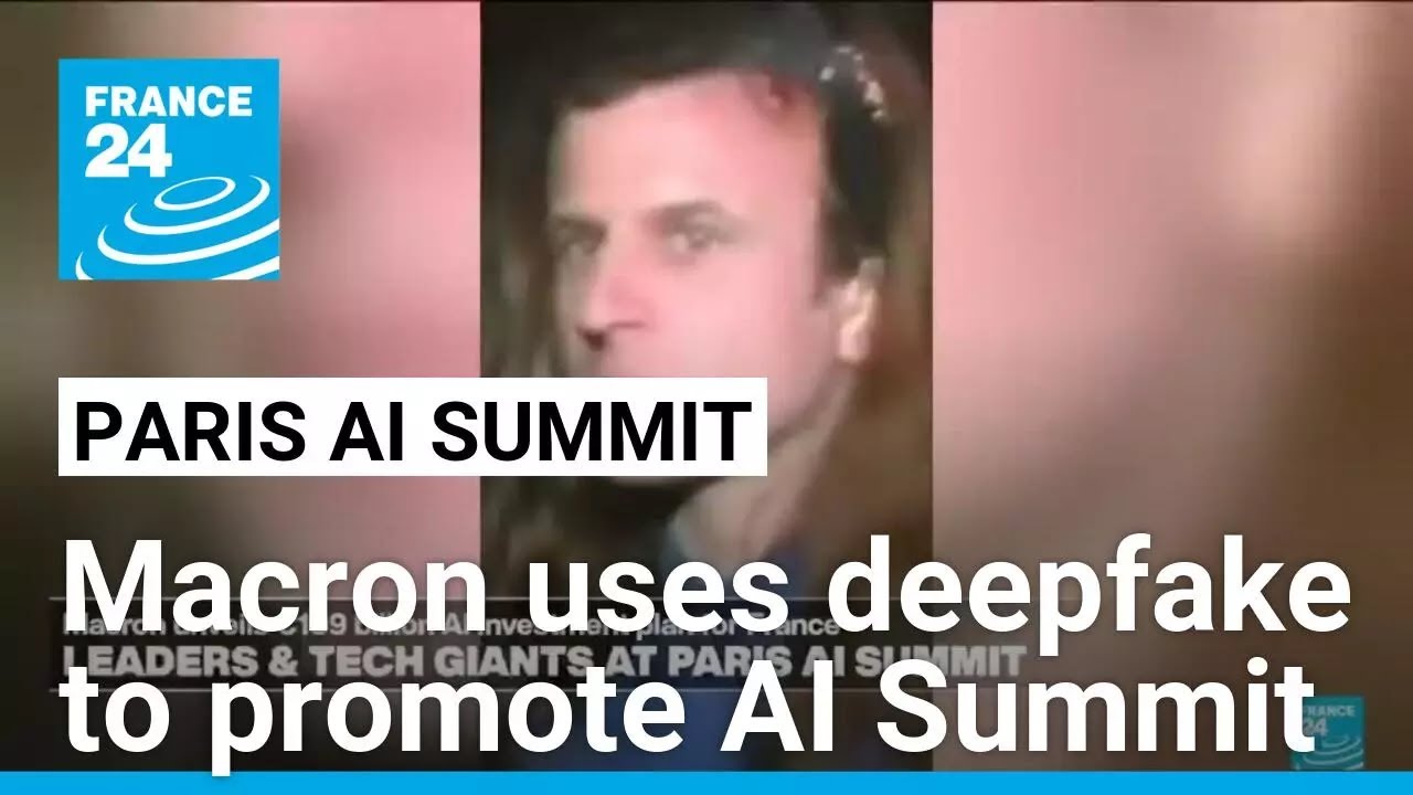 French President Macron unveils deepfake video for Paris AI Summit promotion • FRANCE 24 English