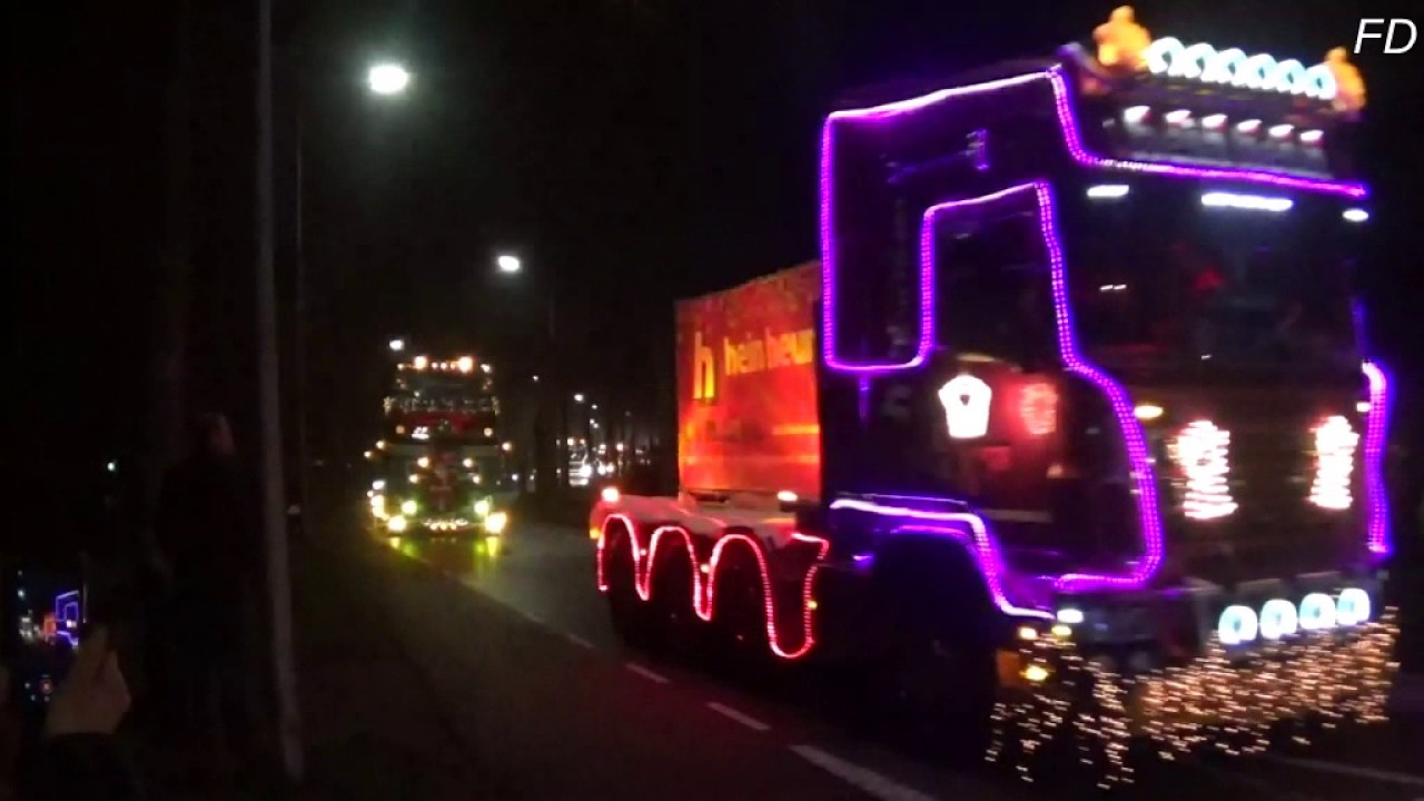 Verlichte truckrit primeur Twenterand 17 - 12 - 2016   Vroomshoop