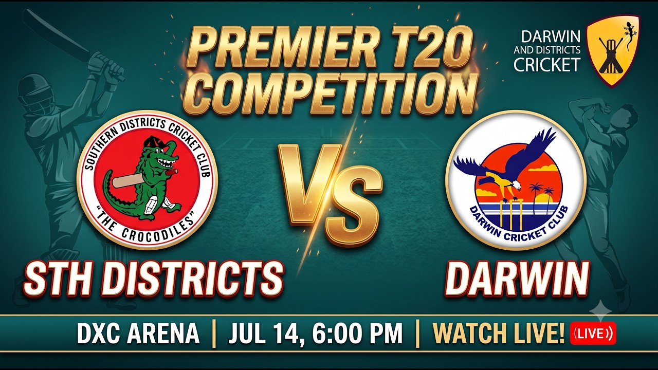 LIVE T20 CRICKET| Southern Districts v Darwin | DDCC Premier T20 (Whittles) Round 7