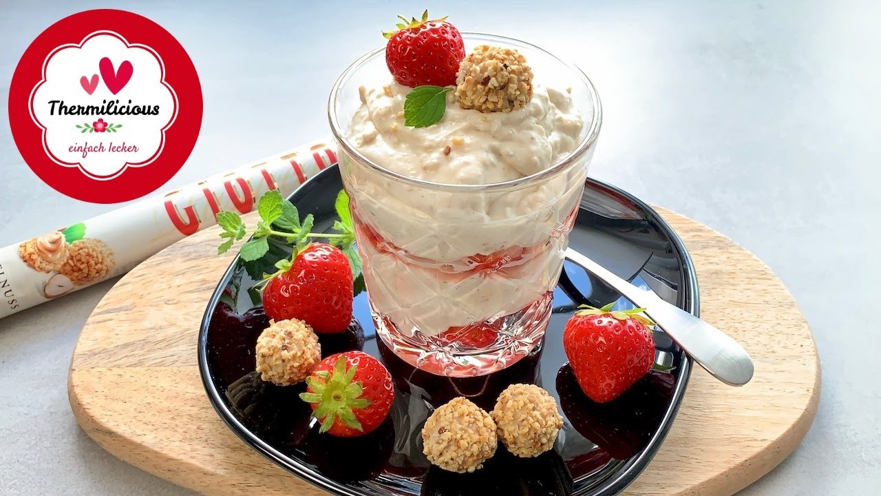 Giotto  Creme mit frischen Erdbeeren 🍓 | Dessert | Nachtisch | Thermomix® TM5/TM6 | Thermilicious