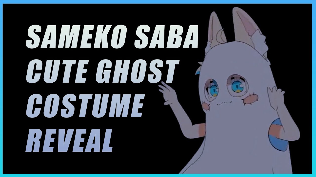 Just Halloween Saba in Cute Ghost Costume...【Sameko Saba】
