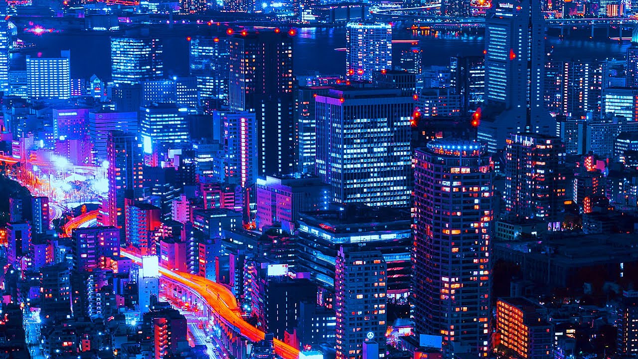 Night Mood ◎ Lo-fi Trap &ndash; Dreamy relaxing music with a night city Timelapse