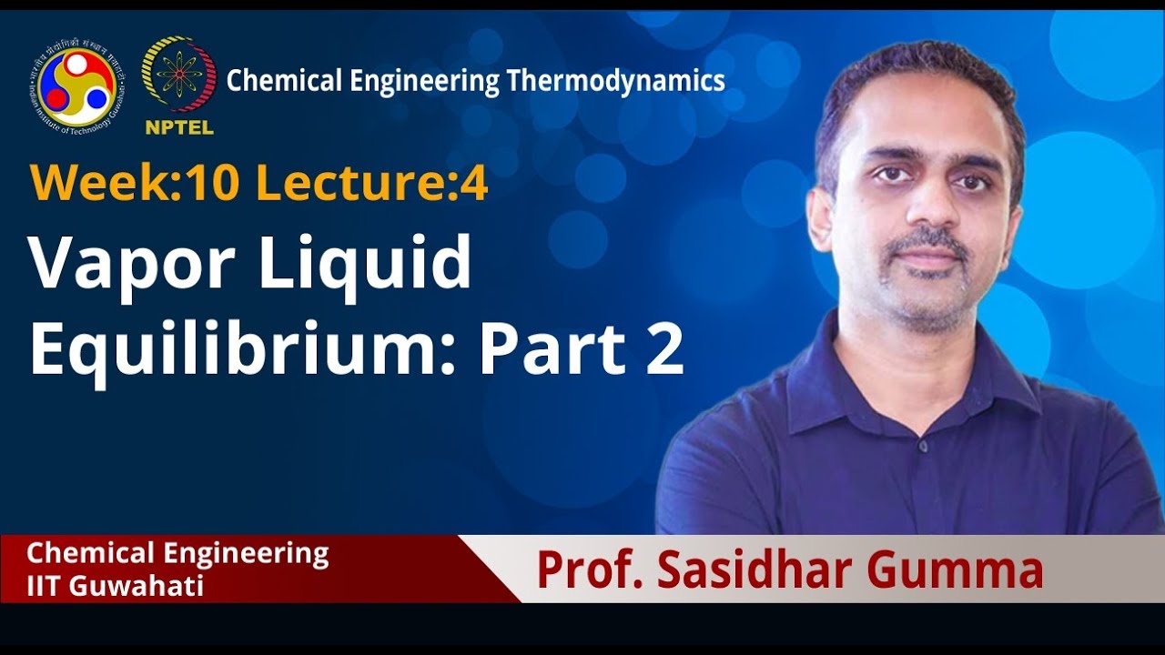 Lec 33: Vapor Liquid Equilibrium: Part 2