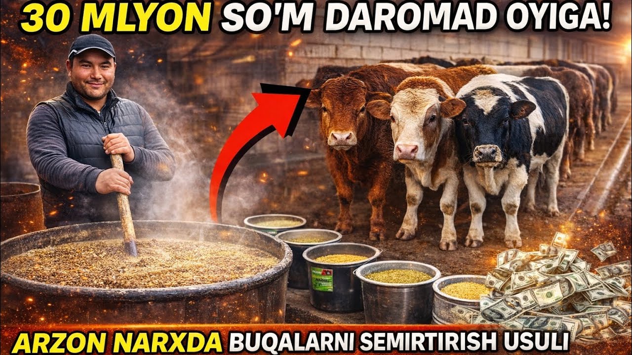 BUQA BOQISH SIRLARI UYDA ATALA BERIB 30 TA BUQADAN QANCHA DAROMAD OLSA BO’LADI