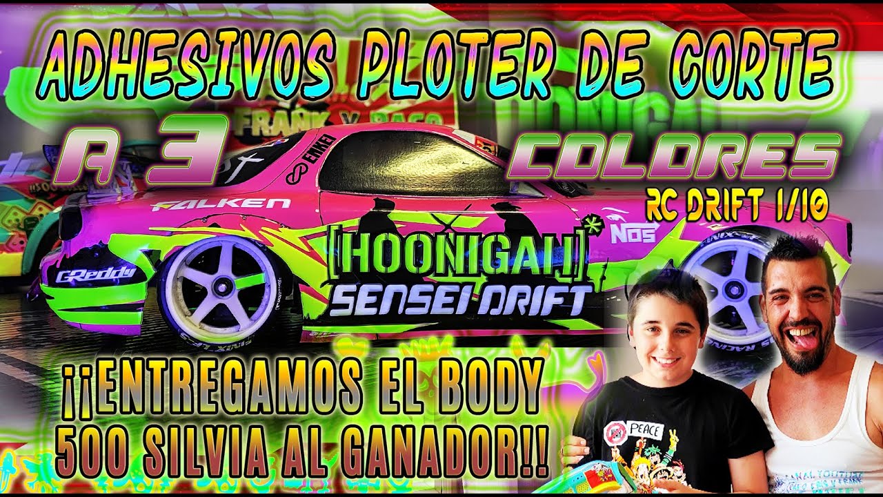 Adhesivos PLOTER de CORTE a 3 colores para mi amigo Robe 🍻🚀❤️🏁 y entregamos Body 500 subscriptores!!