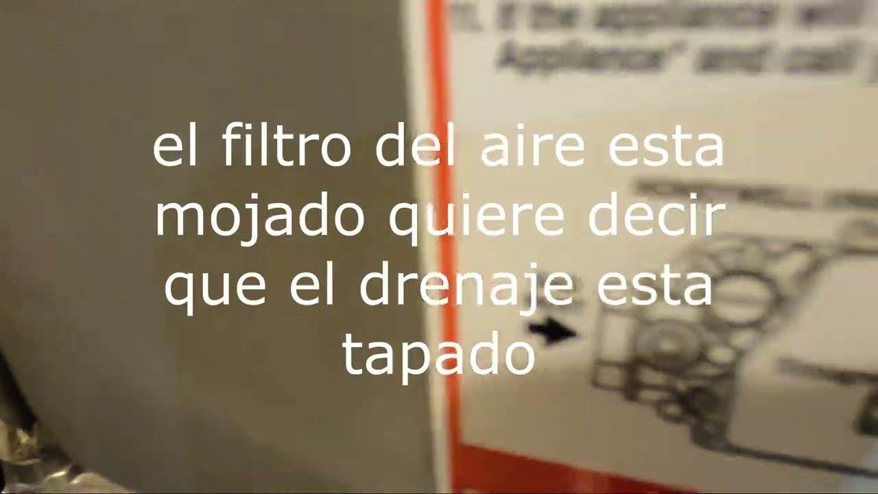 Porque el aire acondicionado de mi casa esta tirando agua y mojando el filtro del aire, se tapo?