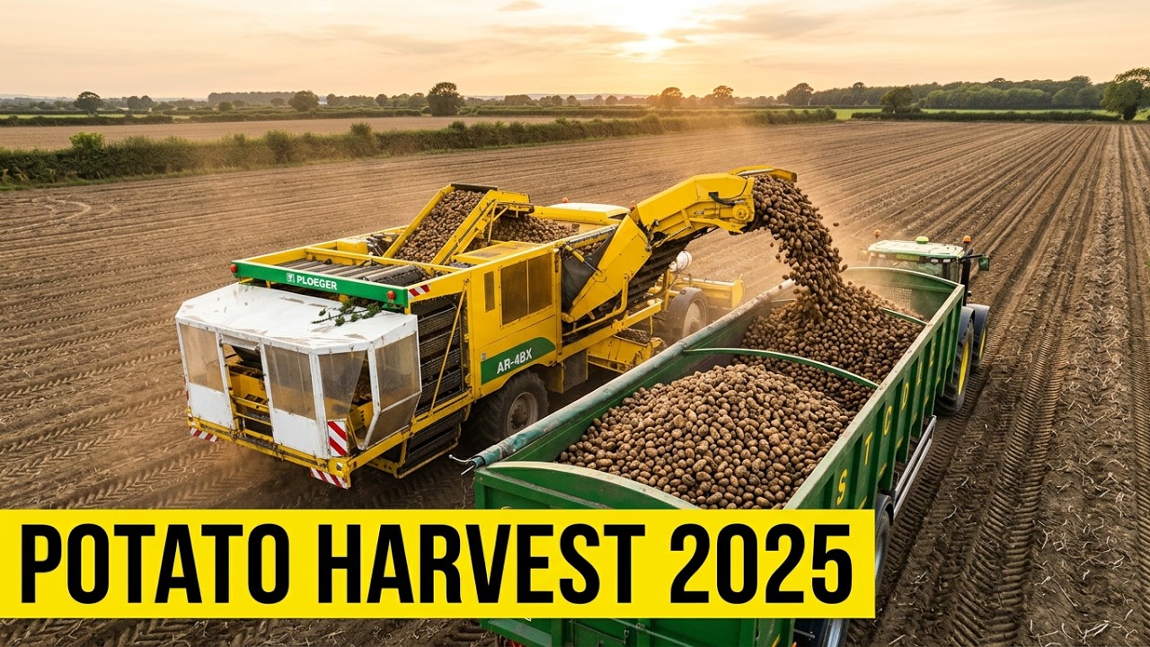 PLOEGER AR-4BX HARVESTER LIFTING KING RUSSET IN NORTH YORKSHIRE UK