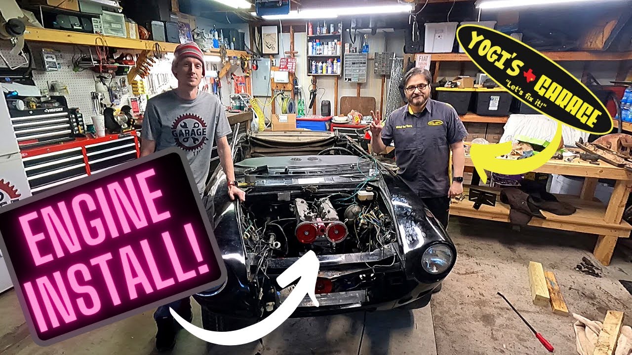 Пришло время УСТАНОВИТЬ наш ДВИГАТЕЛЬ для нашего проекта Fiat 124 Spider!