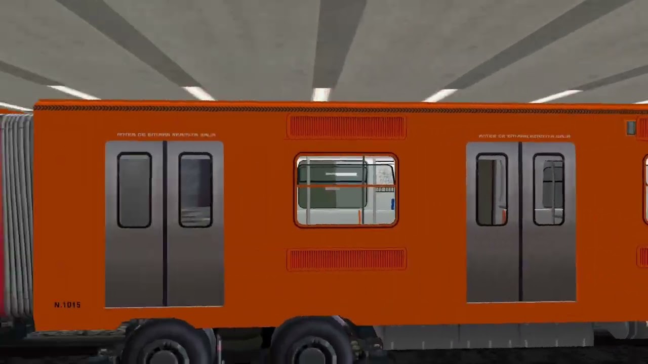 CRRC NM 22 En Lázaro Cárdenas Linea 9 Openbve (Metro CDMX )