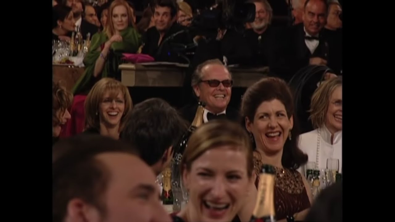 Al Pacino & Jack Nicholson sharing a moment at the 2004 Golden Globe