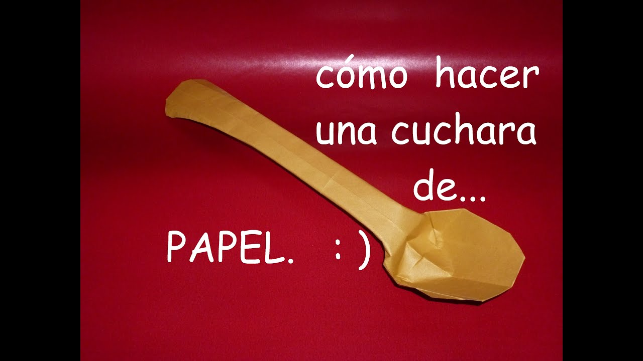 Cómo hacer una Cuchara de papel