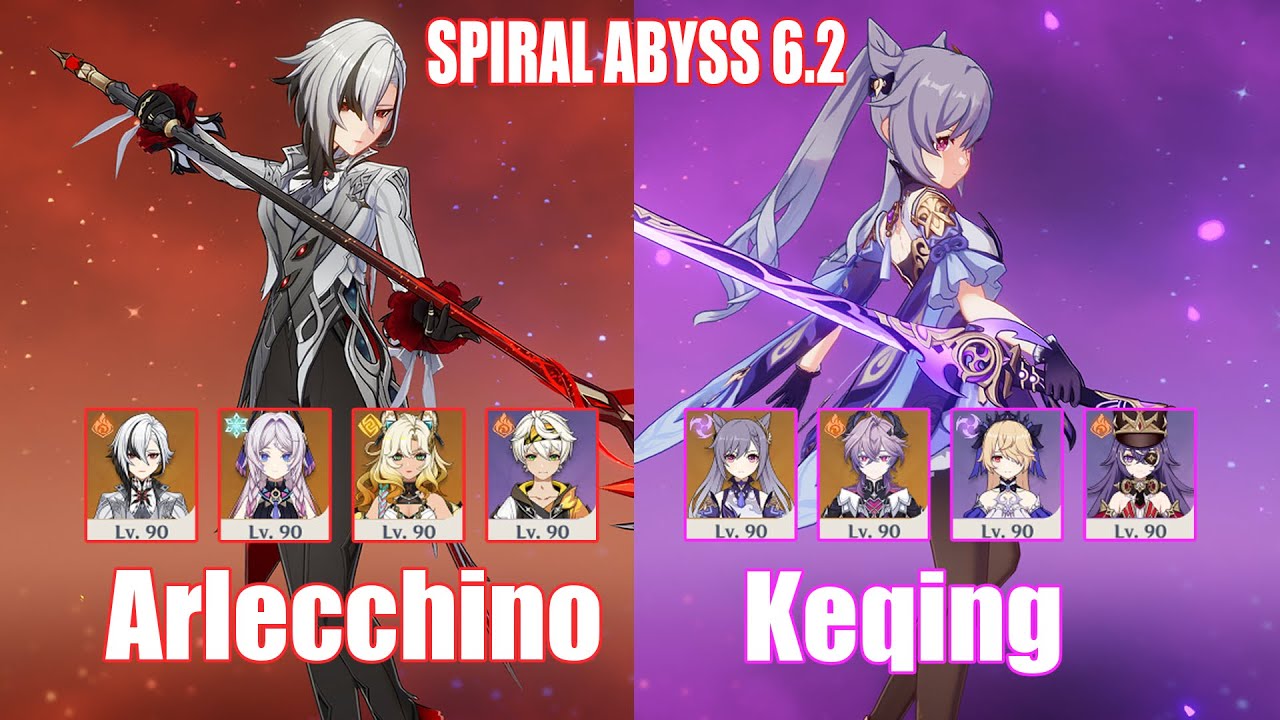 C0 Arlecchino & C6 Keqing | Spiral Abyss 6.2 | Genshin Impact