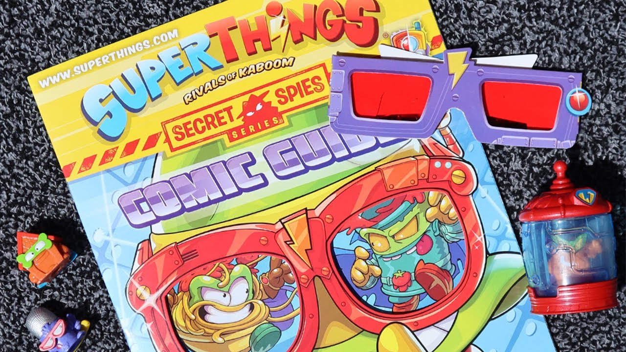 Superthings Secret Spies Comic Guide Unboxing