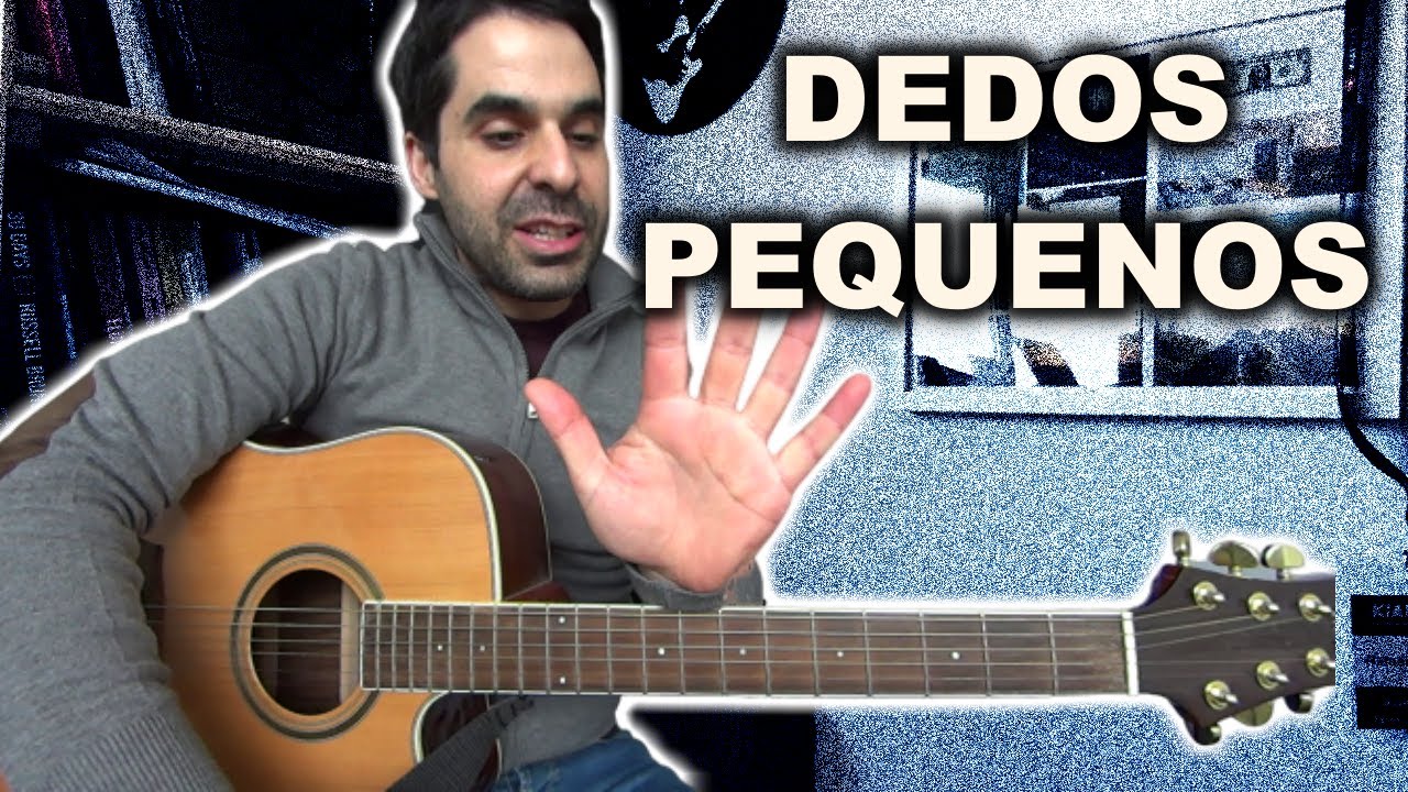 Tenho os dedos demasiado pequenos para tocar guitarra!