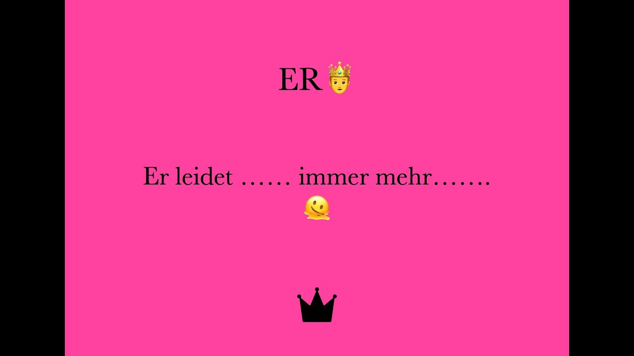 Gr. Blatt auf IHN🤴- Er  leidet , ............ immer mehr..... 🫠