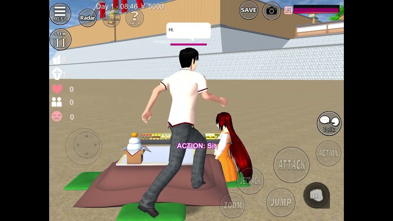 Sakura school simulator! Date has got horribly wrong?