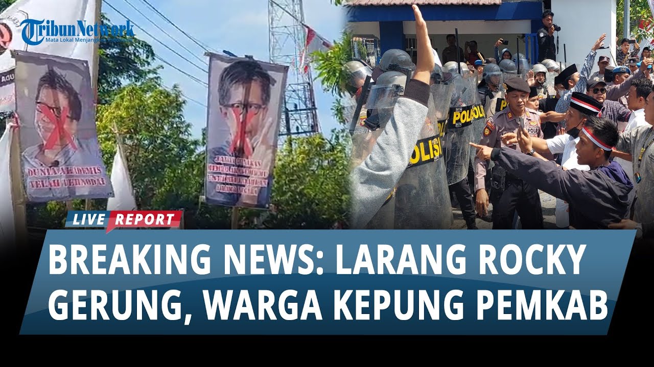 Breaking News: Pemuda di Sampang Kepung Kantor Pemkab, Tuntut Melarang Rocki Gerung Datang ke Madura