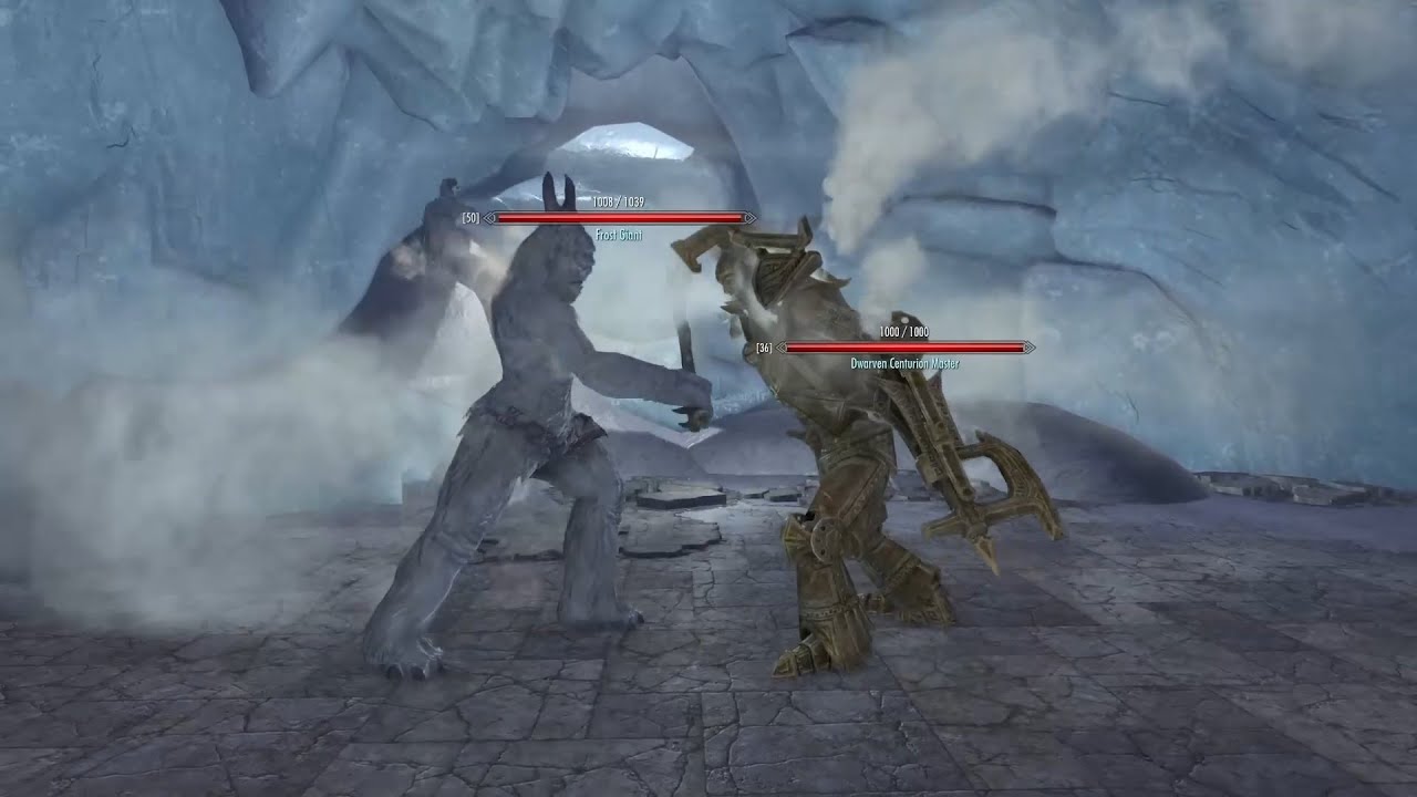 Skyrim Battles - Frost Giant vs. Falmer, Neloth, Dwarven Centurion, and more