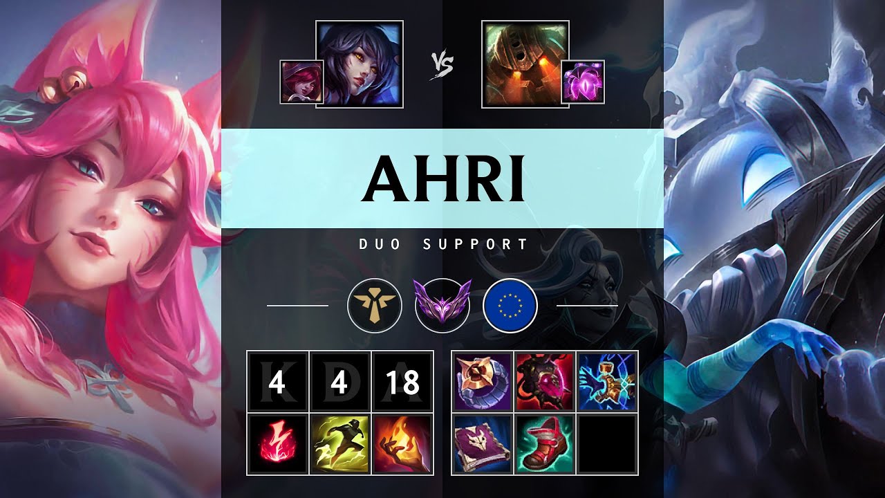 Ahri Support vs Nautilus - EUW Master Patch 25.20
